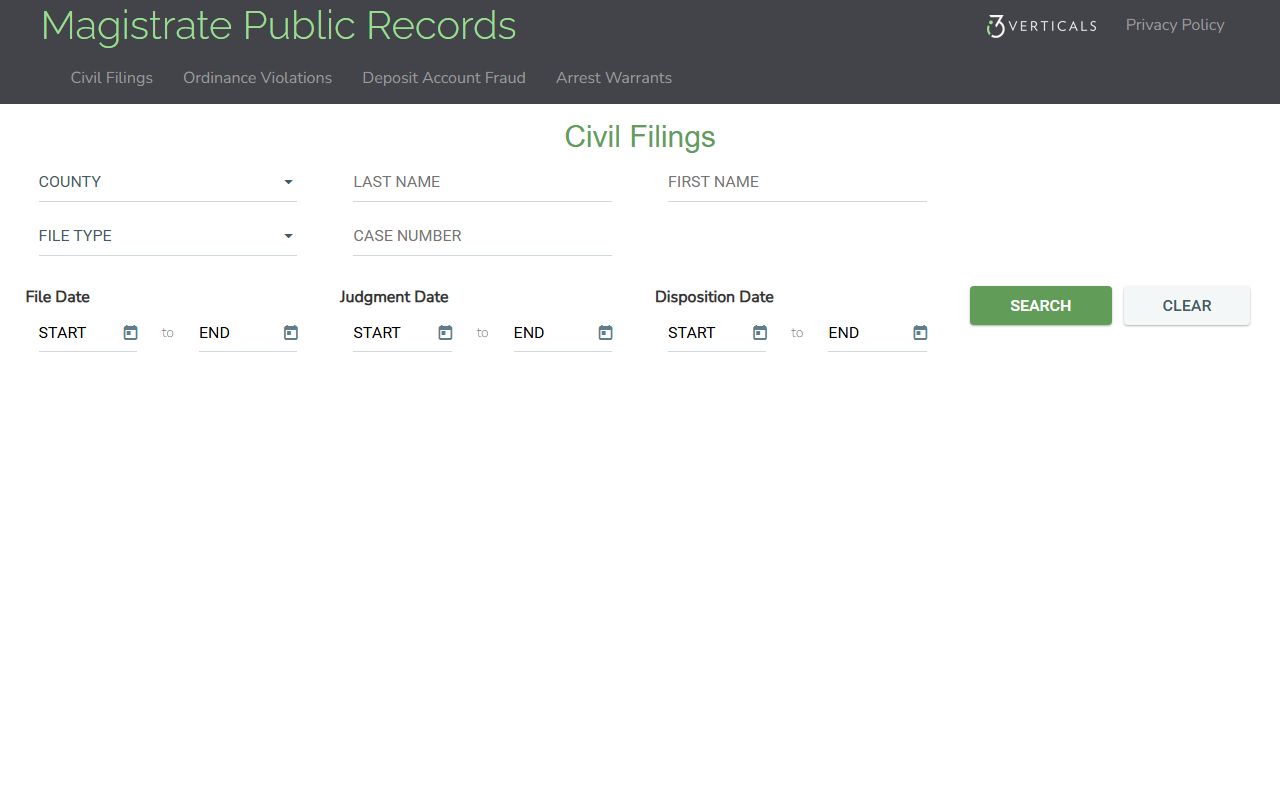 Hall County court dockets Magistrate civil filing search