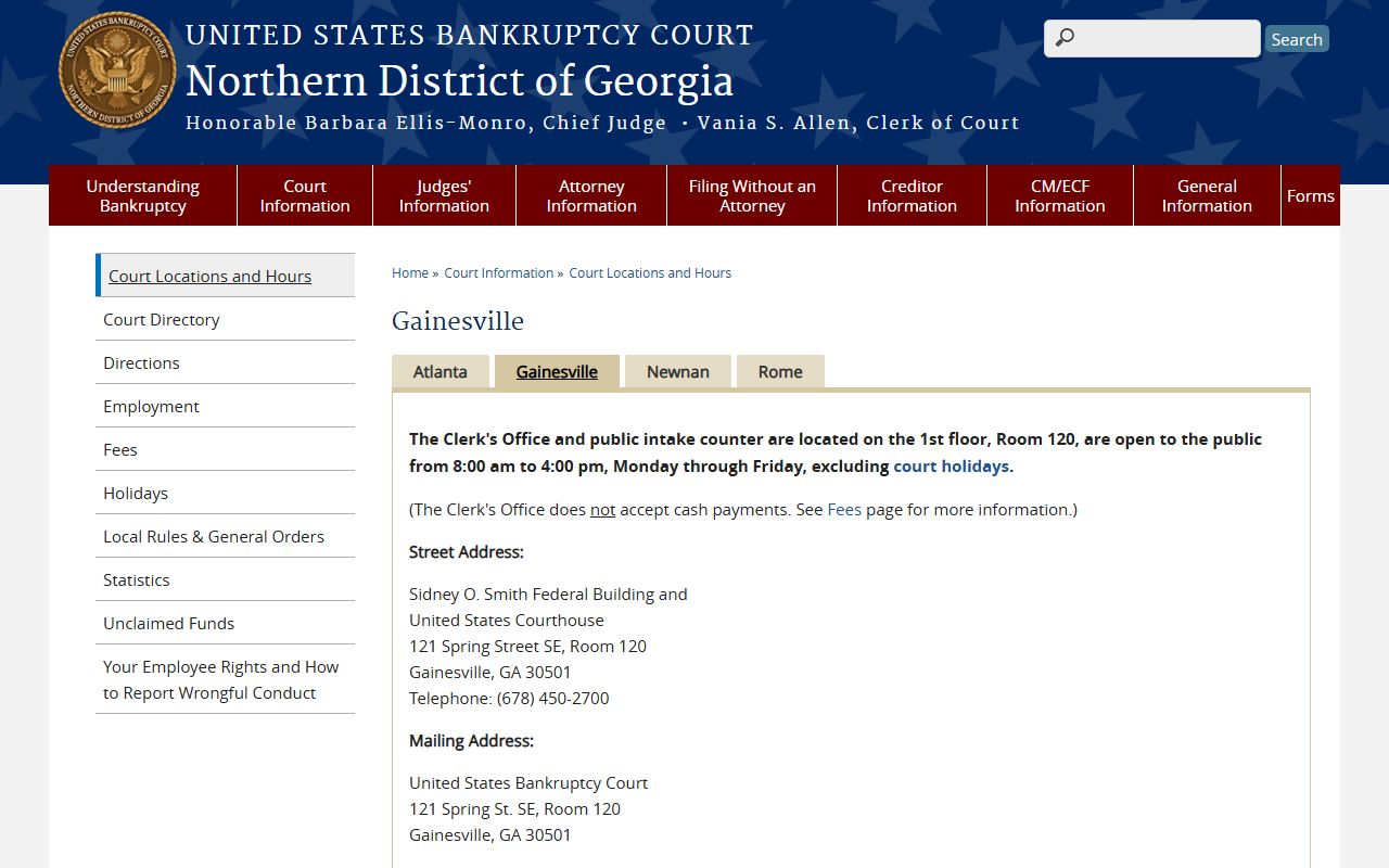 Hall County Superior Court records compared with Gainesville bankruptcy court access