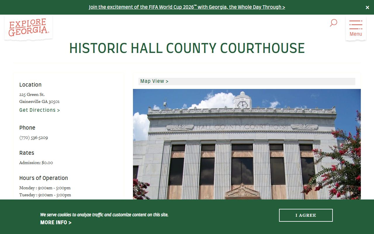 Hall County court records historic courthouse in Gainesville