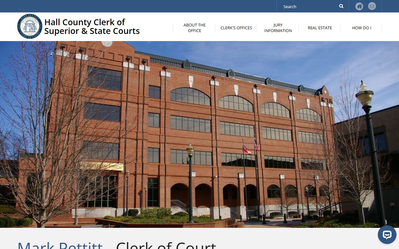 Hall County divorce records Clerk of Court access
