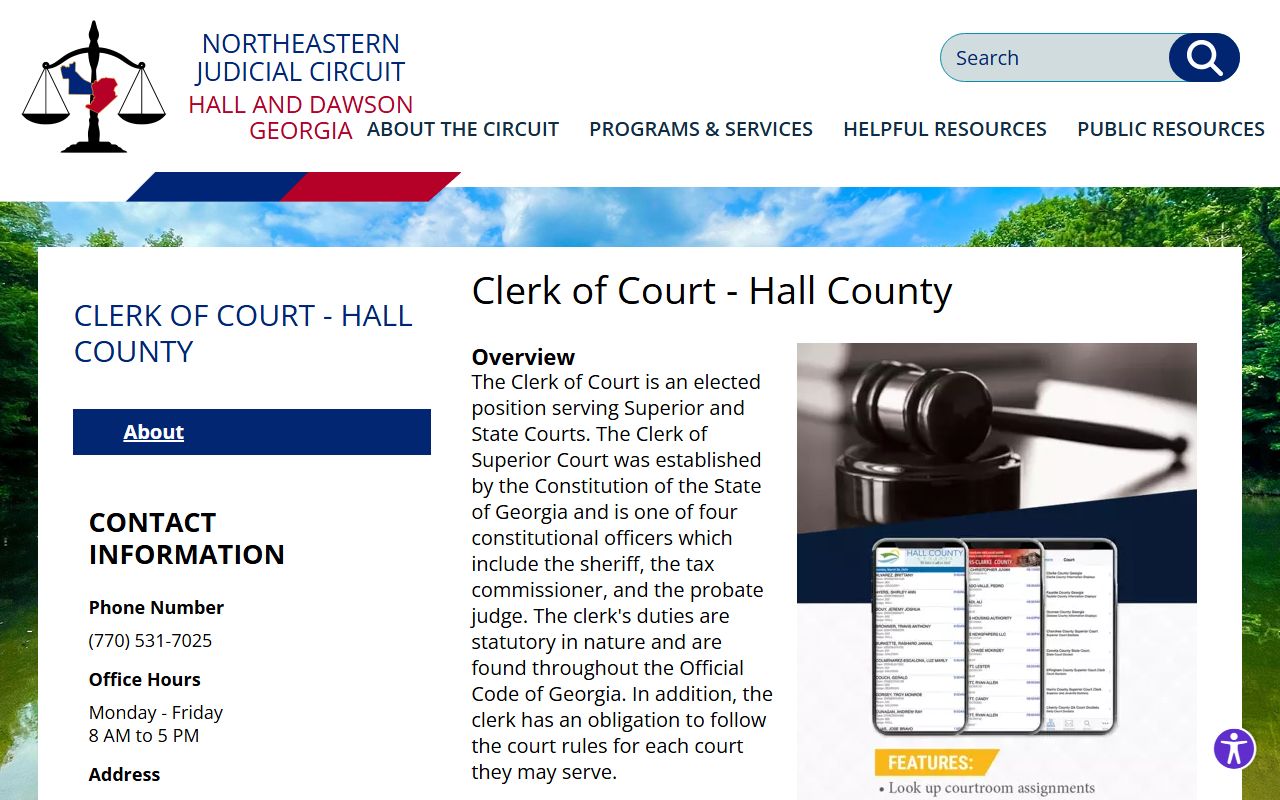 Hall County marriage records Northeastern Judicial Circuit context