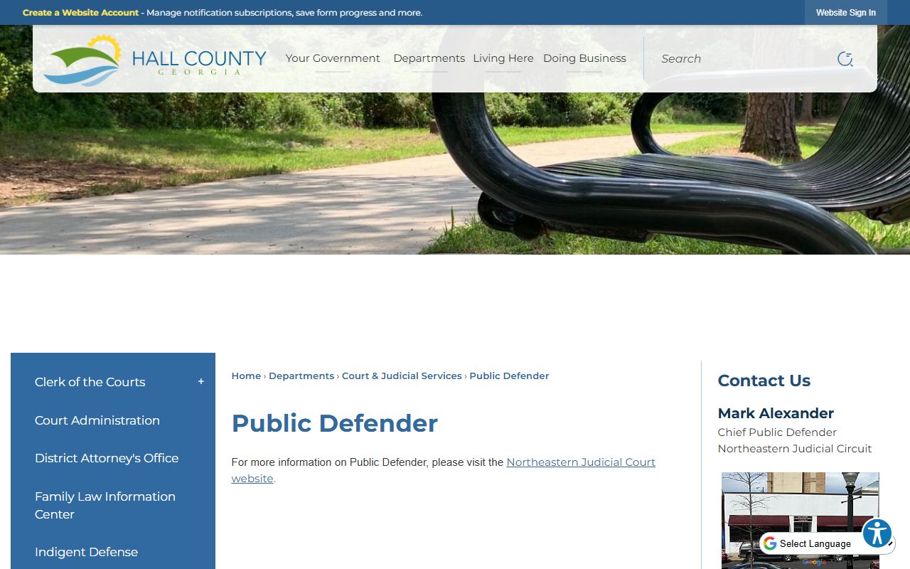 Hall County probate records separate court office context