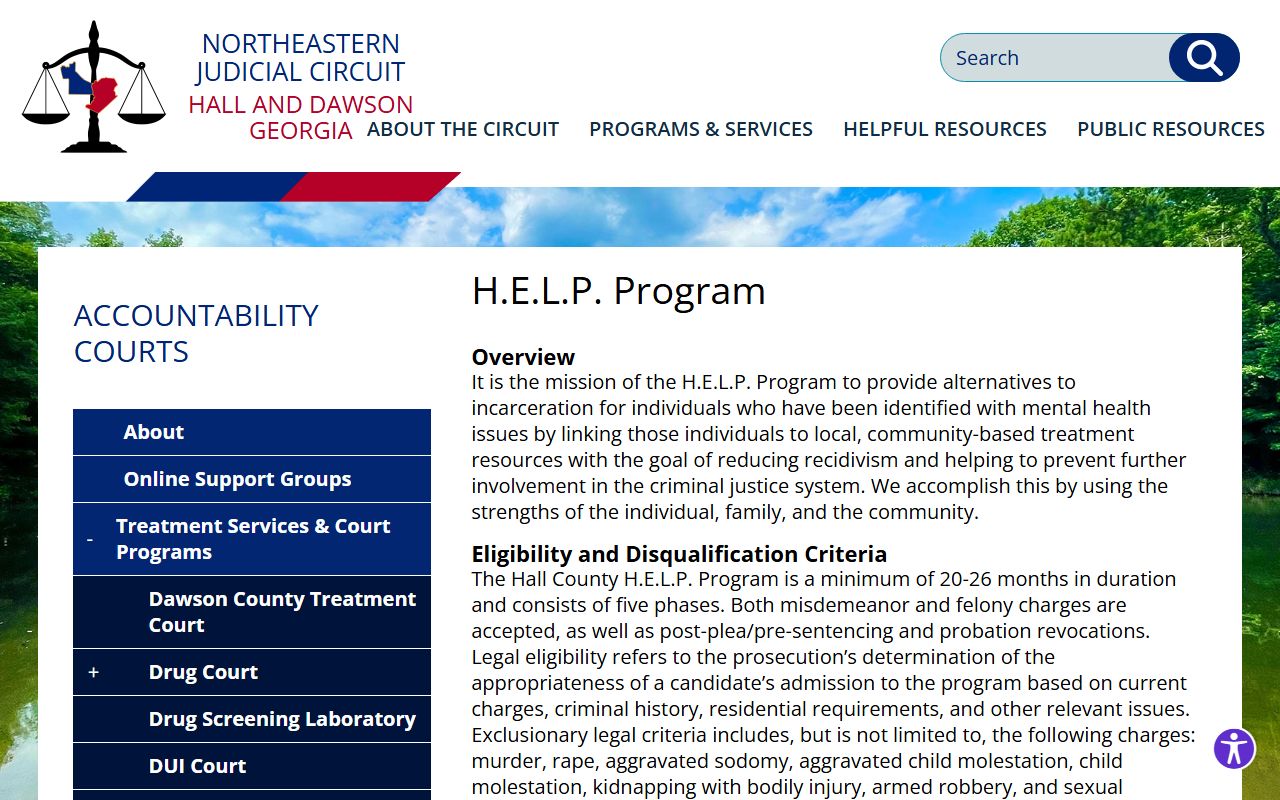 Hall County probate records treatment court context