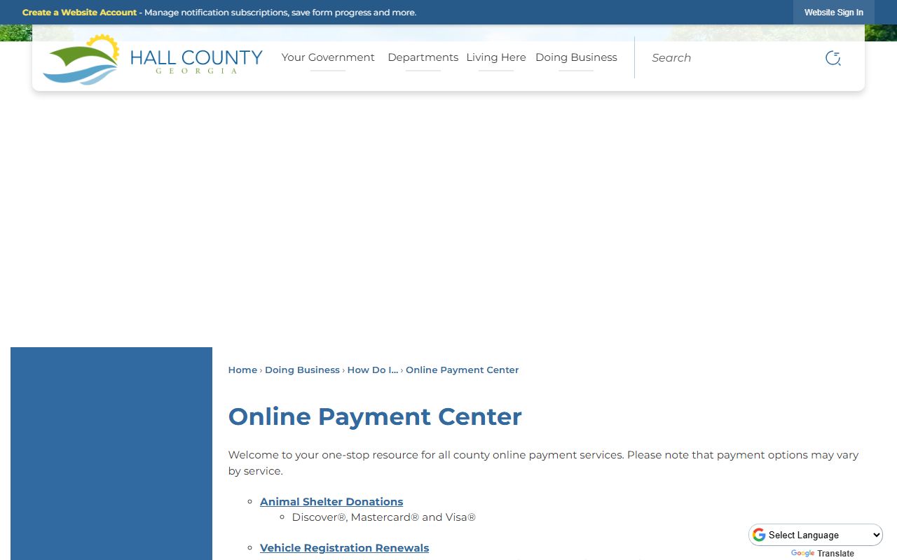 Hall County traffic court records online payment center